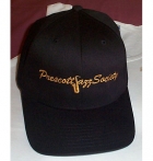 Black Flexfit Cap w/Gold PJS Logo